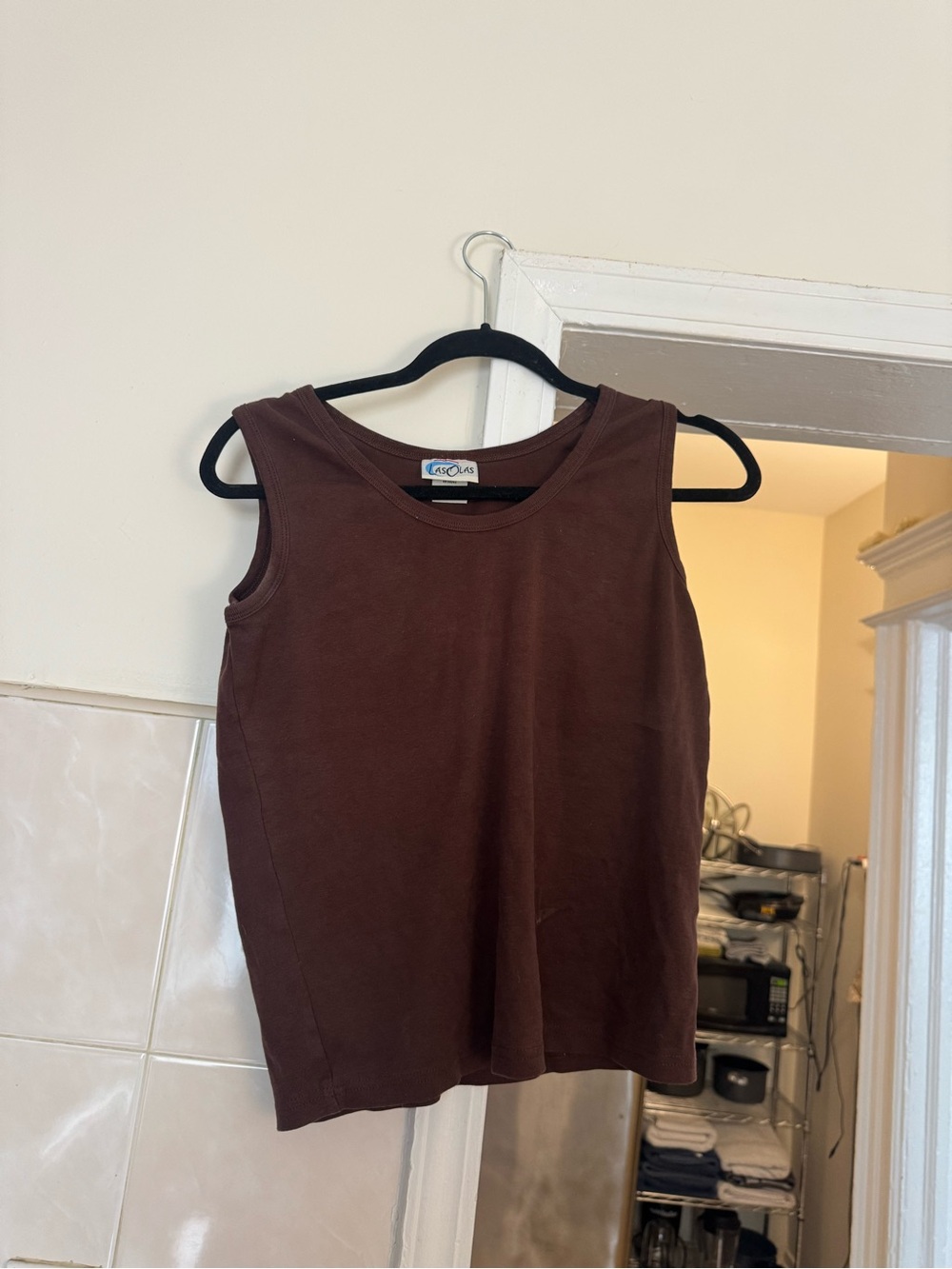Lasolas | Brown Sleeveless Tank Top